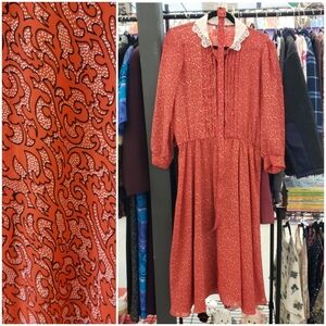 Vintage 1970s/80s Secretary Dress